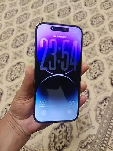 наушники apple airpods 1: IPhone 14 Pro, Б/у, 128 ГБ, Золотой, 80 % — 1