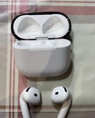 afm kg: Беспроводные вкладыши наушники, Apple, AirPods 4, Б/у — 2