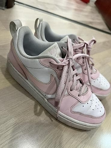 кроссы найк: Кроссовки Nike Состояние отличное - Цвет: белый с нежно‑розовыми — 1