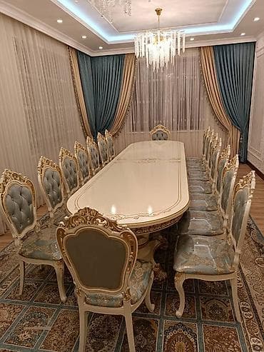 dinner table: Стол и стул для зала, цвет - Бежевый — 8