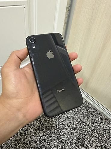 IPhone Xr, Б/у, 64 ГБ, Черный, Чехол, 77 %