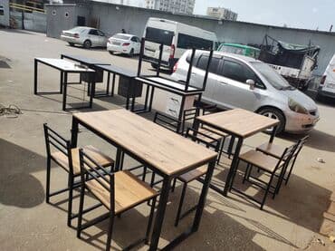 кухонные столы и стуля: Кухонный стол с стульями Размеры разные в наличии и на заказ изготовим — 19