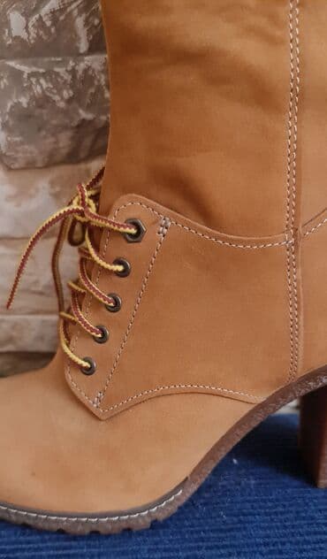 обувь для охоты: Сапоги нубук Timberland. каучуковая подошва. ей нет сносу. Новые — 3