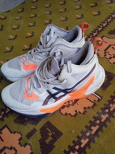 волейбольные кросы: Мужские кроссовки, 38, Asics, Б/у, цвет - Белый, Платная доставка — 1
