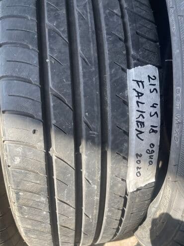 покрышк: Шины 215 / 45 / R 18, Лето, Б/у, 1 шт, Легковые, Япония, Falken — 1