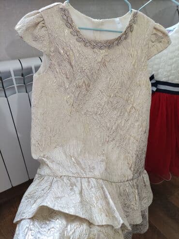 детское национальное платье: Детское платье, цвет - Золотой, Новый — 1