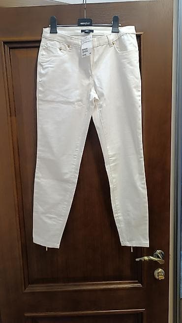 Брюки: Брюки Скинни, Лето, Хлопок, Новый, S — 2