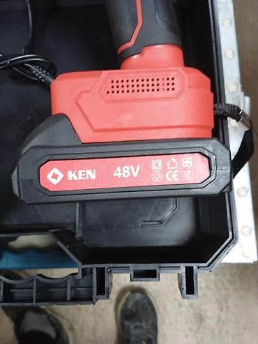 Башка инструменттер: Аккумуляторная дрель‑шуруповерт KEN 48V в кейсе. Основные — 3