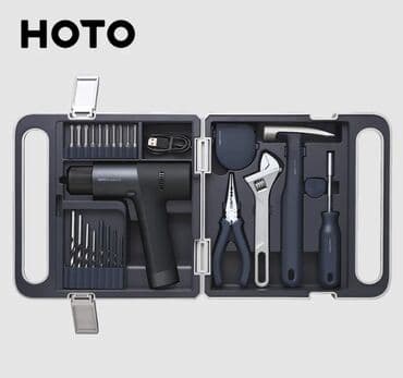 Холодильное оборудование: Аккумуляторная дрель-шуруповерт + набор инструментов "HOTO" Household — 1