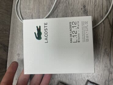 Атайын кийим: Парфюмерия 1) Lacoste L.12.12 Blanc Pure, Eau de Toilette, 100 ml — 2
