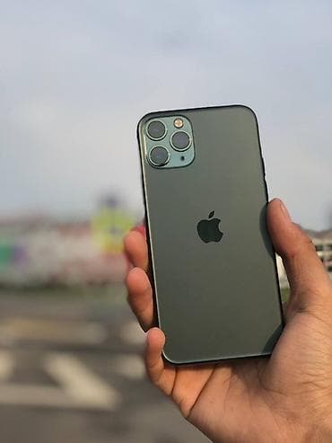 IPhone 11 Pro, Matte Midnight Green, Защитное стекло
