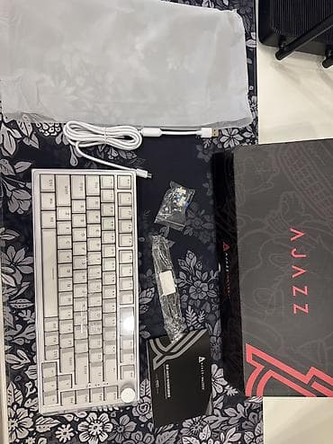 asus 27: Клавиатура, Ajazz, Механическая, Проводное подключение, Размер: 75% — 4