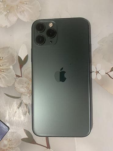 IPhone 11 Pro, Б/у, 64 ГБ, Matte Midnight Green, 80 % at lalafo.kg IPhone 11 Pro, Б/у, 64 ГБ, Matte Midnight Green, 80 %