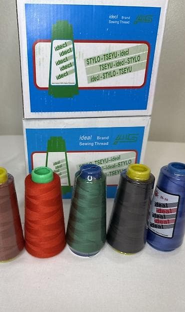 Нитки для шитья Ideal (Sewing Thread) на конусах. - Бренд: Ideal