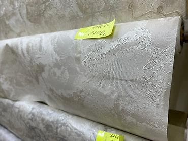 Обои рулонные, светлые, с рельефной фактурой и тонким перламутровым at lalafo.kg Обои рулонные, светлые, с рельефной фактурой и тонким перламутровым