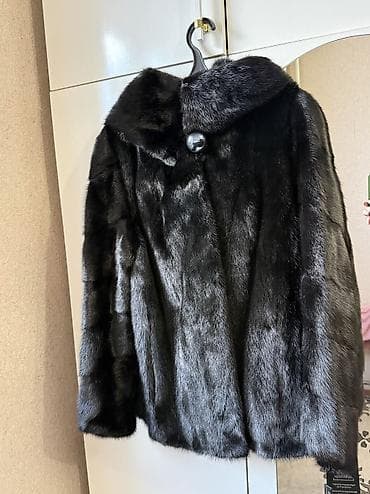 зимняя панама: Шуба, Короткая модель, С капюшоном, M — 2