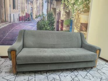 диван кровать ош: Раскладной диван, Б/у — 1