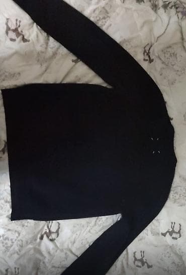 Жынсылар: Черный шерстяной свитер Maison Margiela (линейка 14), произведен в — 2