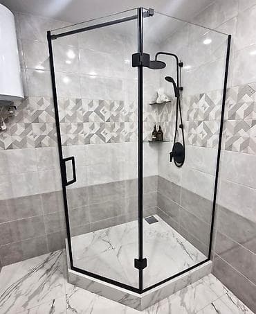 Трапециевидная раздвижная перегородка из стекла Современный дизайн at lalafo.kg Трапециевидная раздвижная перегородка из стекла Современный дизайн