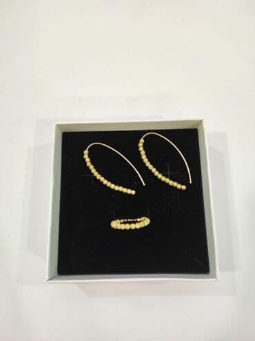 самые красивые свадебные платья в мире: Серебряный комплект Дорика Серебро напыление жёлтое золото 925 пробы — 3