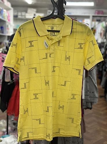 мужские поло: Мужские футболки-поло с коротким рукавом - Модели: геометрический — 5