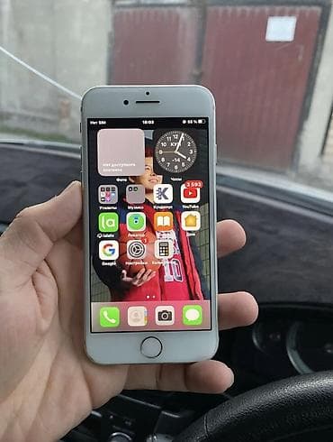 redmi note 19: IPhone 8, Б/у, 64 ГБ, Серебристый, Чехол, 100 % — 2