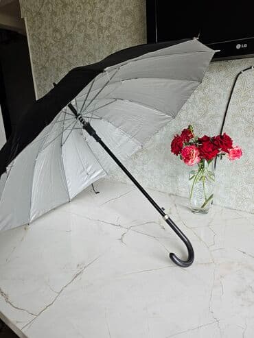 зонт от дождя: Зонт, Зонт-трость, Механический, Б/у, Унисекс — 9