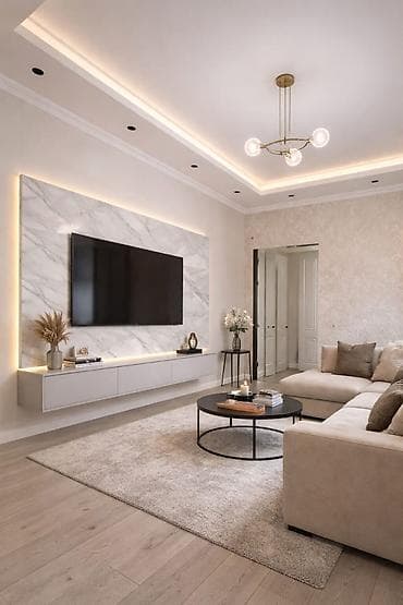 Сантехнические работы: Натяжной потолок Матовое Монтаж — 1