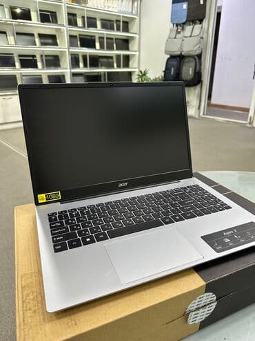 notnik: Ноутбук, Acer, 8 ГБ ОЭТ, AMD Ryzen 3, 15.6 ", Жаңы, Татаал эмес тапшырмалар үчүн, эс тутум SSD — 1