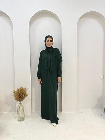 Одежда для дома и сна: Повседневное платье, Made in KG, Осень-весна, Длинная модель, Трикотаж, Оверсайз, XL — 6