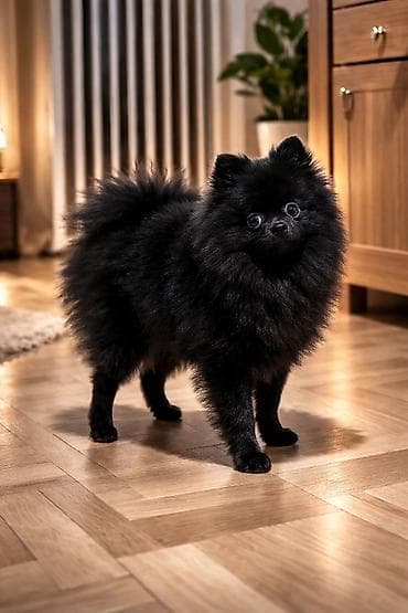 шпиц белый щенок: Шпиц, 9 месяцев, Самка, С прививкой, С родословной — 1