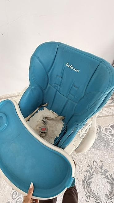 стол с регулировкой по высоте: Стульчик для кормления, Б/у, Другой бренд, Металл, Трансформер, Самовывоз — 9