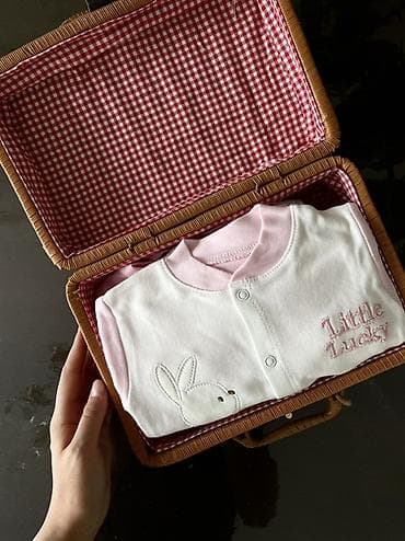 Джинсы и брюки: Комплект, цвет - Розовый, Новый — 1