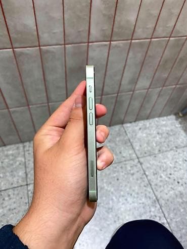 телефон бу ош: IPhone 12 mini, Б/у, 64 ГБ, Зеленый, Чехол, Защитное стекло, 69 % — 10