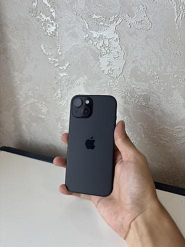 IPhone 15, Б/у, 128 ГБ, Черный, 85 %