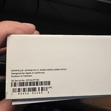 аудио: Беспроводные вакуумные наушники, Apple, Airpods Pro 3, Б/у — 6