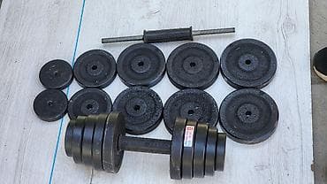 Спортивные сумки: Гантели 15+15=30кг разборные производство Узбекистан — 1
