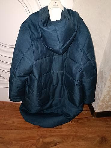 кожаные пиджак: Пуховик, Длинная модель, С капюшоном — 9