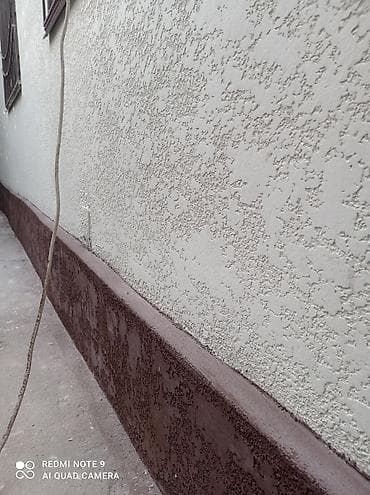 мозаичная штукатурка: Нанесение декоративной штукатурки «короед/шуба» на фасады и цоколи. - — 4