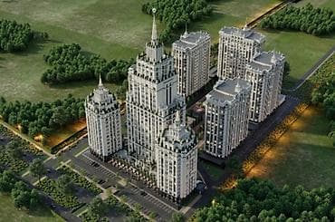 Квартиры: 2 комнаты, 78 м², Асанбай мкр 14 этаж, ПСО (под самоотделку) — 7