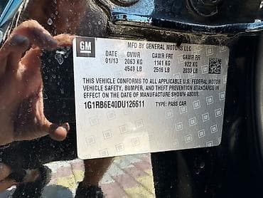 tpms: Chevrolet Volt: 2014 г., 1.6 л, Вариатор, Гибрид, Хэтчбэк — 6
