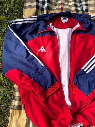 ветровка adidas: Мужской спортивный костюм, 2XL, Adidas, Б/у, цвет - Красный, Платная доставка, Самовывоз — 2