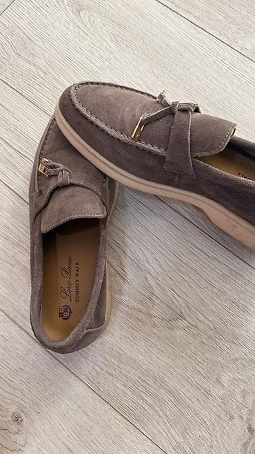 Мокасины и лоферы: Лоферы, 36, Loro Piana, Новый, цвет - Коричневый — 2