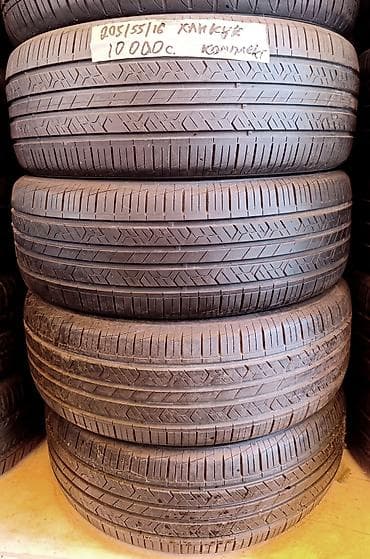 step rf1: Шины 205 / 55 / R 16, Лето, Б/у, Комплект, Легковые, Корея, Hankook — 1