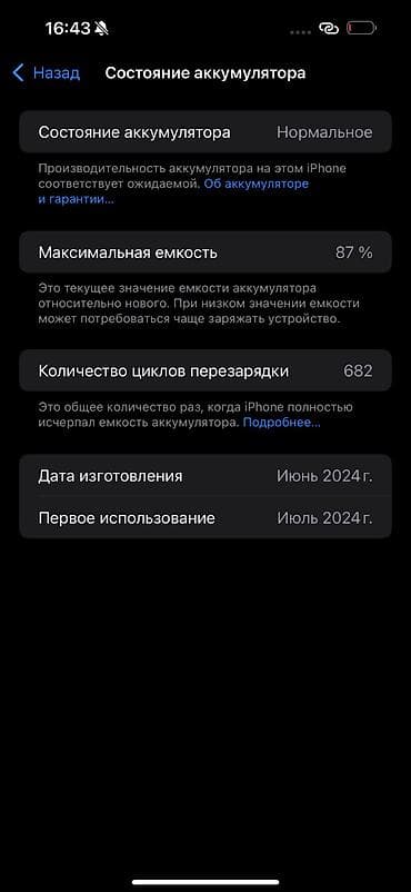 Техника и электроника: IPhone 15 Pro Max, Б/у, 256 ГБ, Графит, Зарядное устройство — 10
