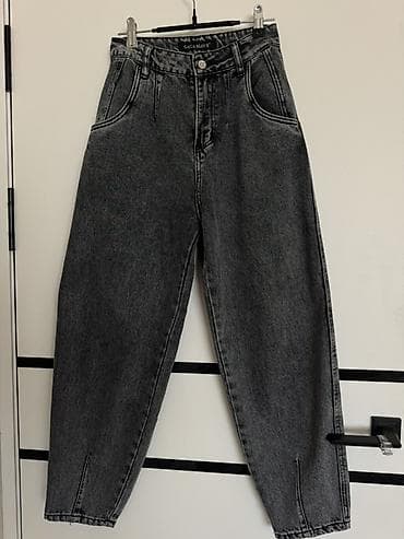 Джинсы: Прямые джинсы GAGA BOY. 42/44 р - Цвет: графитовый/вываренный чёрный — 1