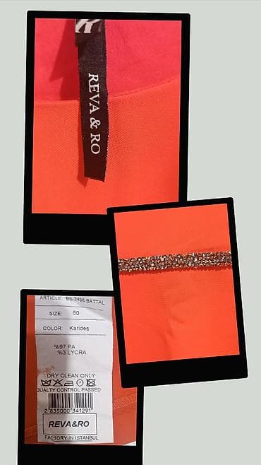 Повседневное платье, Турция, Шелк, Прямое, 4XL — 3