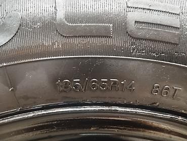 235 50 18 зима: Колеса в сборе 185 / 65 / R 14, Зима, Б/у, 1 шт, Легковые, Железные, отверстий - 5 — 4