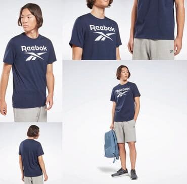 брендовые мужские спортивные костюмы из турции: REEBOK. Футболка Reebok с большим логотипом. ДЛЯ ПОВСЕДНЕВНОЙ НОСКИ ИЗ — 5