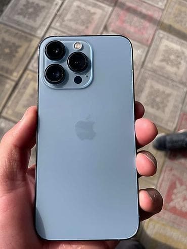 про 13: IPhone 13 Pro, Б/у, 256 ГБ, Sierra Blue, Чехол, 81 % — 1